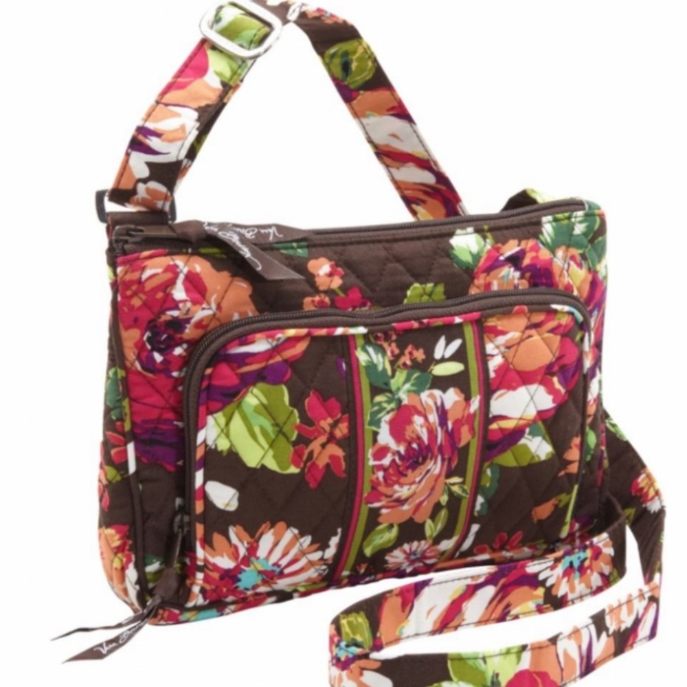 Vera Bradley Little Hipster Floral Quilted Bag